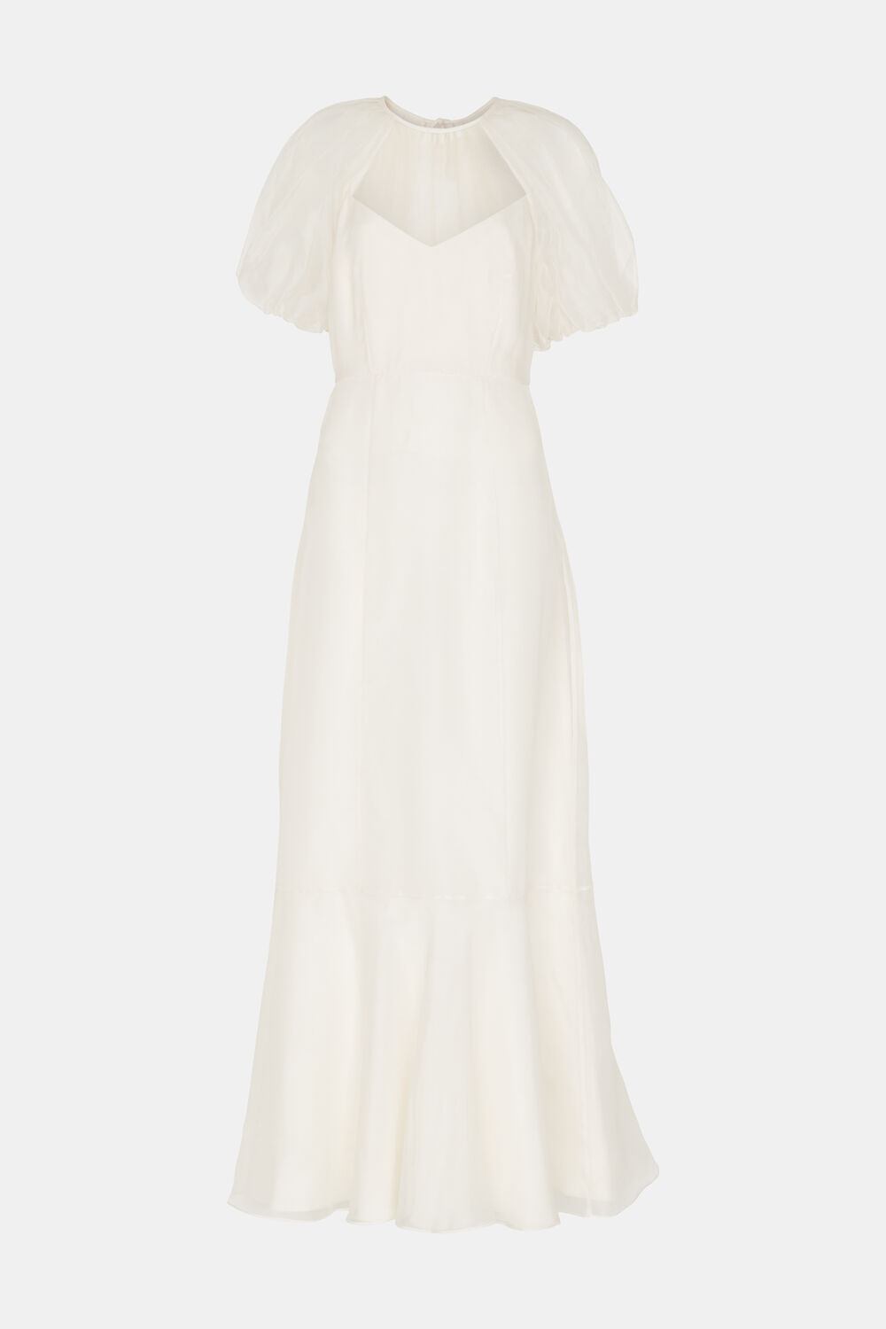 Ivory Sabrina Silk Wedding Dress